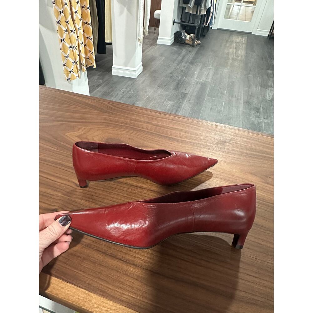 Jil Sander Kitten Heel Leather Pump Size 39(9) - Picture 2 of 11